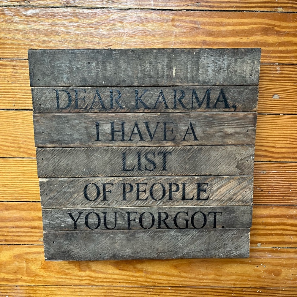 Francesca’s Dear Karma Sign